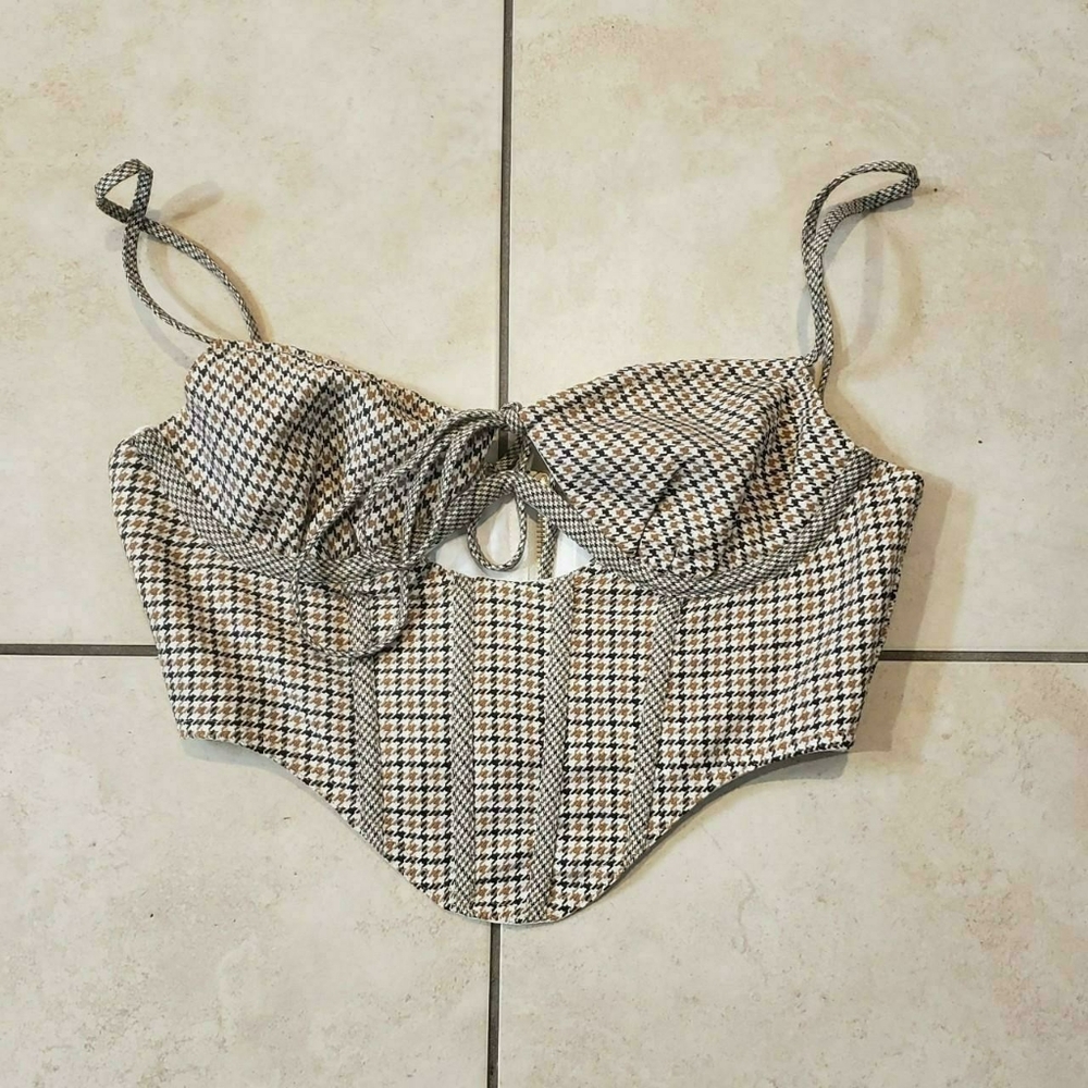 Princess Polly JGR & STN DYLAN CORSET CHECK used sizs 4
